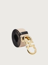 Ferragamo Reversible And Adjustable Gancini Belt In Beige