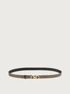 Ferragamo Reversible And Adjustable Gancini Belt In Brown