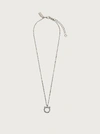 Ferragamo Small Gancini Crystal-embellished Necklace In Gold