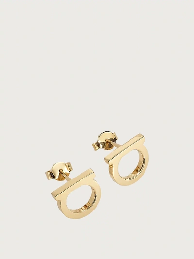 Ferragamo Gancini Earrings (l) In Gold