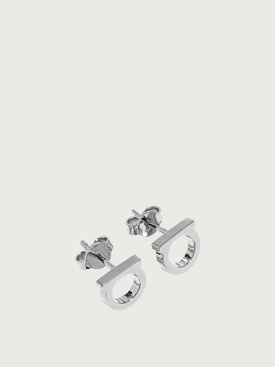 Ferragamo Gancini Earrings (s) In Silver