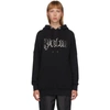 PALM ANGELS PALM ANGELS BLACK GLOW-IN-THE DARK HOODIE