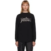 PALM ANGELS BLACK GLOW-IN-THE-DARK LONG SLEEVE T-SHIRT