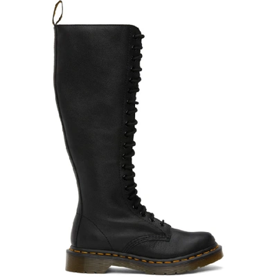 Dr. Martens' Dr. Martens Black Virginia Knee-high Boots