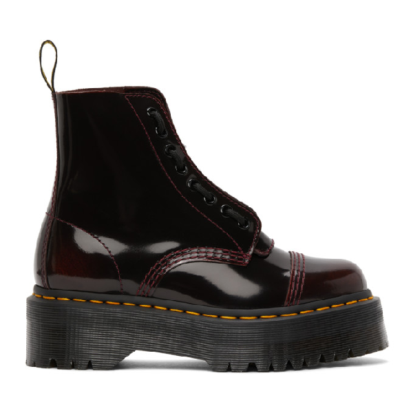 dr martens sinclair cherry red