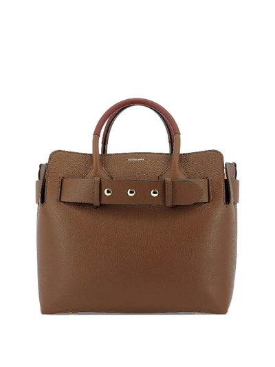 Burberry The Belt S Leather Tote Bag In Brown