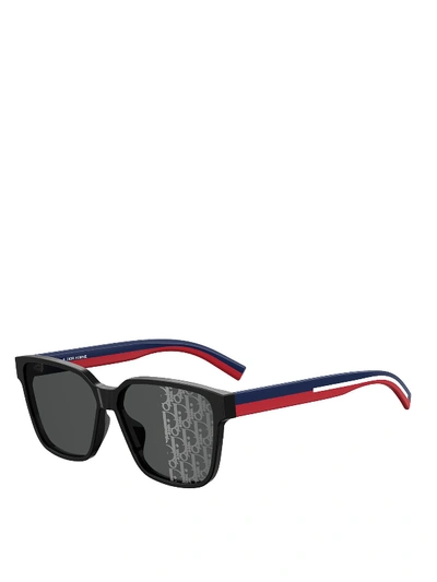 Dior Flag Squared Sunglasses In Black