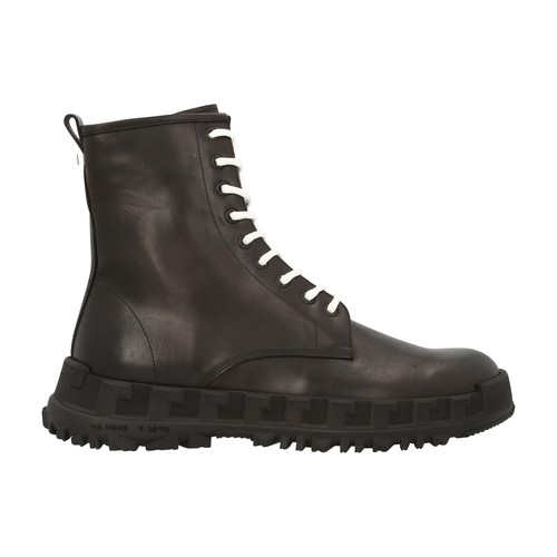 versace lace up boots