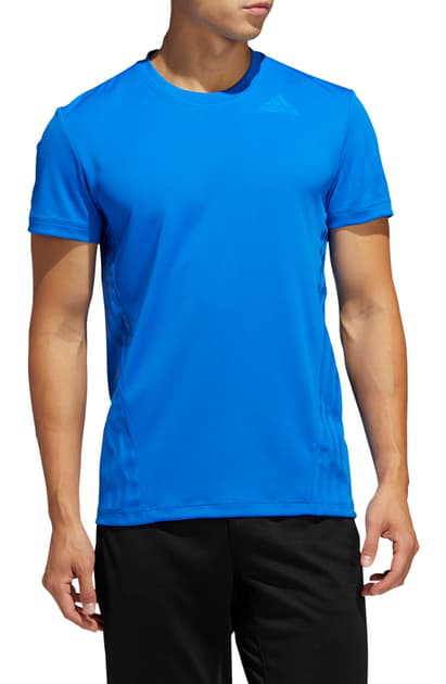 Adidas Originals Aeroready 3-stripes Performance T-shirt In Glory Blue ...