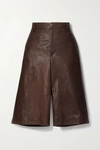 BRUNELLO CUCINELLI LEATHER SHORTS