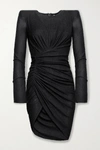 ALEXANDRE VAUTHIER RUCHED STRETCH-JERSEY MINI DRESS