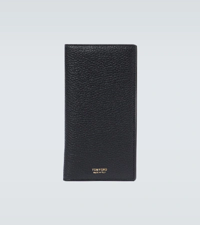 Tom Ford Long Leather Wallet In Black