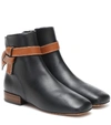 LOEWE GATE LEATHER ANKLE BOOTS,P00487687