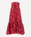 ERDEM TIERED ROSE PRINT DRESS,000706211