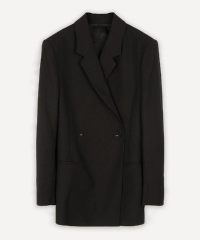 Totême Loreo Double-breasted Jacket In Black