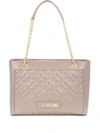 LOVE MOSCHINO QUILTED TOTE BAG