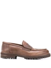 Brunello Cucinelli Penny Loafers In Brown