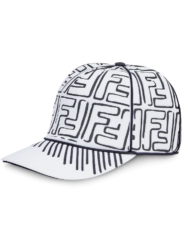 white fendi hat