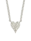 Saks Fifth Avenue 14k White Gold & 0.05 Tcw Diamond Heart Necklace