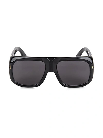 Tom Ford Women's 60mm Gino Injected Square Sunglasses In Black