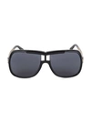 TOM FORD 62MM INJECTED SHIELD SUNGLASSES,0400012796256