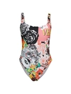 VERSACE FLORAL ONE-PIECE SWIMSUIT,0400012768498