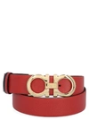 Ferragamo Double Gancio Buckle Belt In Multicolor