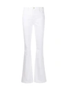 Frame Le Bardot High-rise Flared Jeans In Blanc Blanc