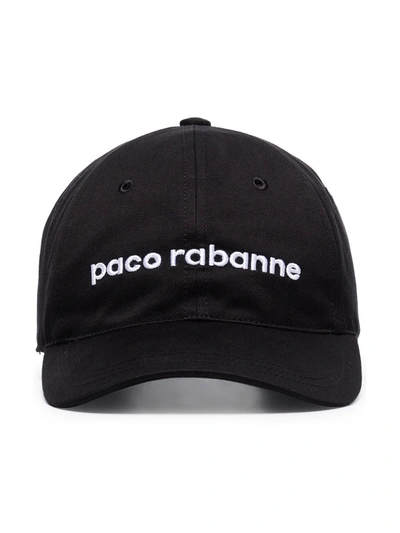 Paco Rabanne Logo Baseball Cap In Black