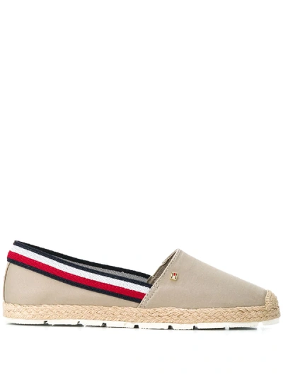 Tommy Hilfiger Stripe-detail Espadrilles In Neutrals