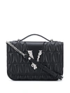 VERSACE VIRTUS QUILTED SHOULDER BAG