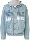 AAPE BY A BATHING APE OVERSIZED DENIM JACKET