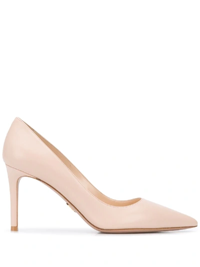 Prada 90mm Pointed-toe Pumps In Rosa