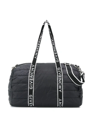 Givenchy Kids' Logo Quilted Shoulder Bag In Black