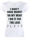 Philipp Plein T-shirt Round Neck Ss Statement In White
