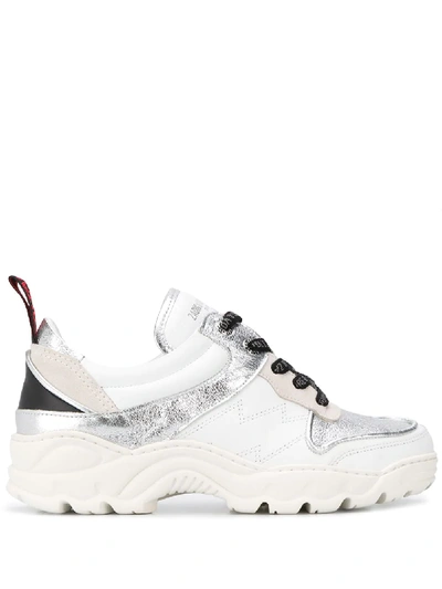 Zadig & Voltaire Chunky Trainers In Silver