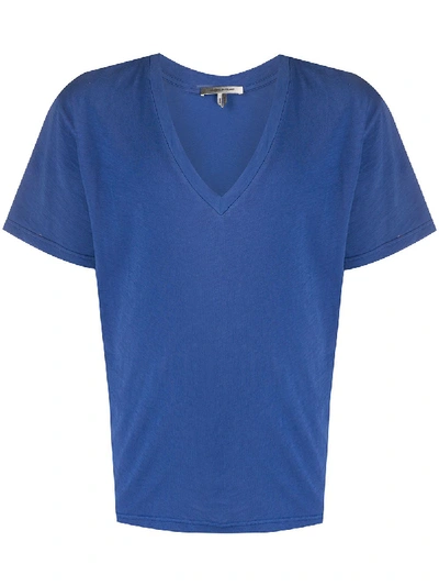 Isabel Marant Landyh Cotton T-shirt In Blue