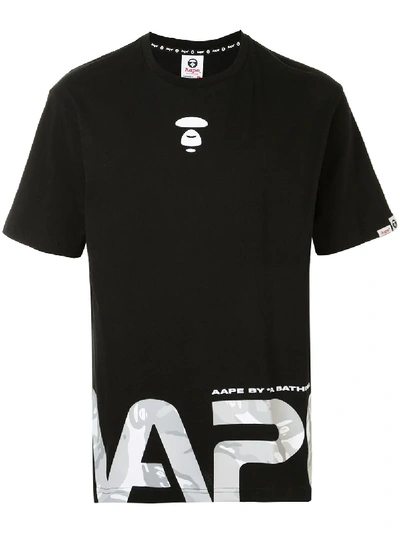 Aape By A Bathing Ape Logo Shirt In Black