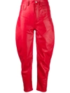 ATTICO HIGH-WAISTED TAPERED TROUSERS