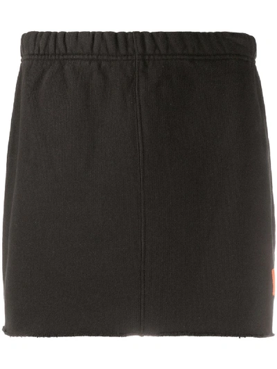 Heron Preston Black Logo Patch Elasticated Waist Skirt