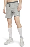 Nike Flex Stride Performance Athletic Shorts In Gray
