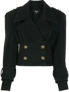 BALMAIN CROPPED DOUBLE-BREASTED JACKET