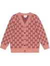 GUCCI GG V-NECK BUTTONED CARDIGAN