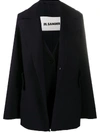 JIL SANDER LAYERED CASHMERE PEA COAT