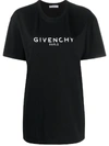 GIVENCHY ANTIQUE-EFFECT LOGO OVERSIZE T-SHIRT