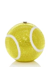 JUDITH LEIBER TENNIS BALL SPHERE-SHAPED CLUTCH