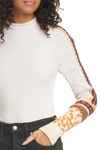 Free People Switch It Up Thermal Top In Sand Combo