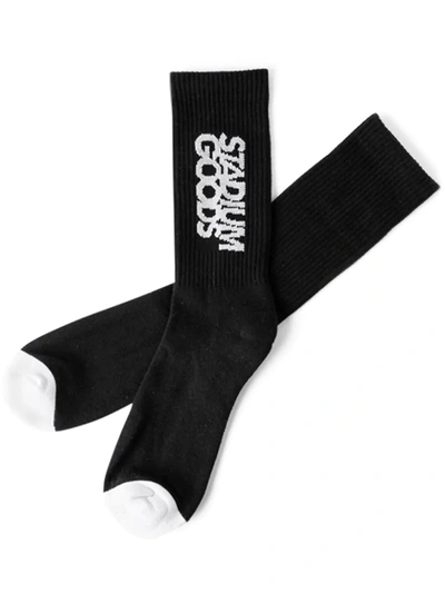 Stadium Goods Logo-print Crew Sock In Black