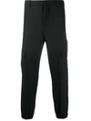 NEIL BARRETT GATHERED-ANKLE TAILORED TROUSERS