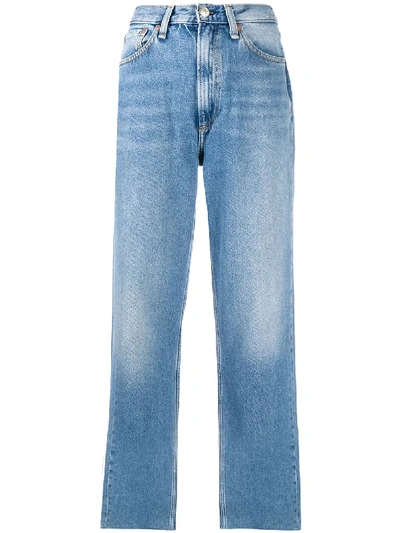 Rag & Bone Ruth Distressed High-rise Straight-leg Jeans In Dana Point